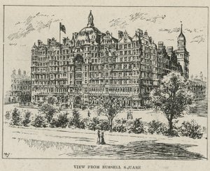 El Hotel Russell, vista desde Russell Square de English School