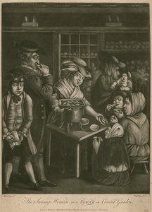 La mujer de las salchichas; o, una escena en Covent Garden de English School