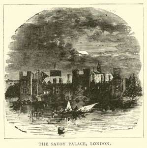 El Palacio de Savoy, Londres de English School