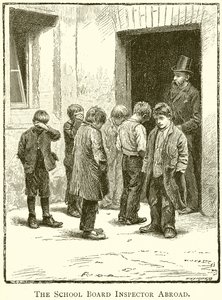 El inspector de la Junta Escolar en el extranjero de English School