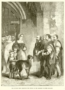 Los pares escoceses exigiendo la custodia de los hijos de la reina Margarita