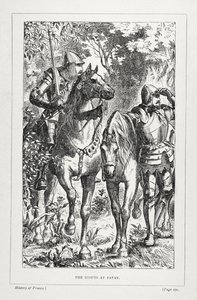 Los exploradores en Patay, de La historia de Francia, por Emile de Bonnechose, publicado por Ward, Lock and Co, Londres de English School