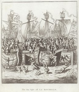 La batalla naval frente a La Rochelle de English School