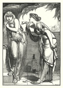 La búsqueda de Proserpina por Ceres (grabado) de English School