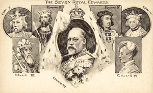 Los Siete Edwards Reales (litografía) de English School