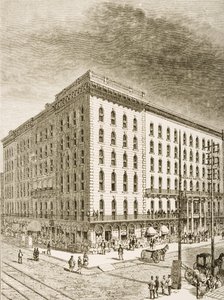 El Hotel Sherman, Chicago, c.1870, de 