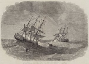 El barco "Bengal" rescatando a la tripulación de "El Niño del Regimiento" (grabado) de English School