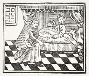 El significado de los sueños, ilustración de Chap-books del Siglo XVIII de John Ashton, pub. 1882 de English School