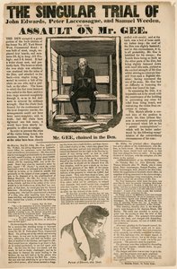El Singular Juicio por el Asalto a Mr. Gee, 1834 de English School