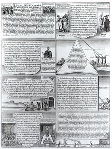 La Liga y el Pacto Solemne de 1643, grabado por W. Hollar (1607-77)