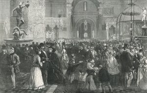 El Museo de South Kensington en el Lunes de Pentecostés de English School
