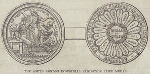 Medalla de Premio de la Exposición Industrial del Sur de Londres (grabado)