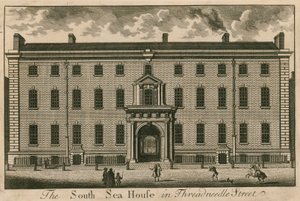 La Casa del Mar del Sur en Threadneedle Street, Londres de English School