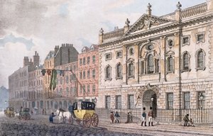 La fachada sur de Ironmongers Hall, de 