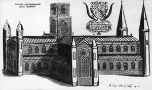 El Exterior Sur de la Catedral de Durham, 1660 de English School
