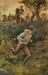La fuga del espía (litografía en color)