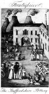 La cerámica de Staffordshire, tomada de, 1827 de English School