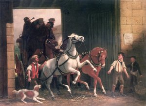 La llegada de la diligencia, c.1830