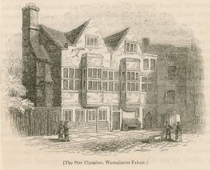 La Cámara de las Estrellas, Palacio de Westminster, Londres de English School