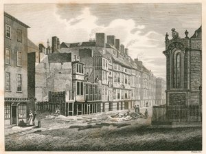 The Strand, Londres, antes de su mejora en el año 1810