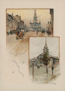 The Strand mirando al este, St Martin in the Fields de English School