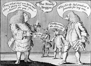 El Mendigo Robusto, 1758 de English School
