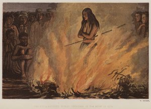 La Mujer Medicina Sukia ilesa en medio del fuego de English School