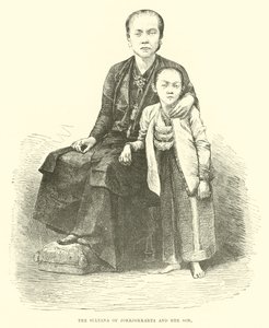 La sultana de Jokkjokkarta y su hijo