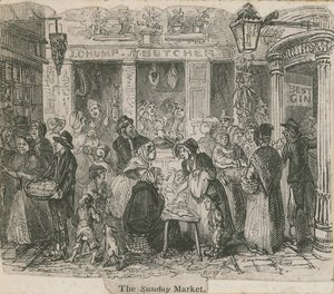 El mercado dominical, Londres