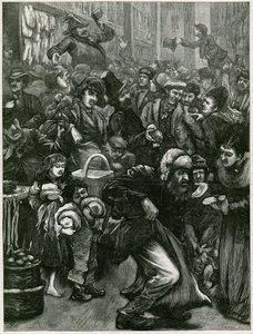 Las preguntas sobre el comercio dominical - un boceto en Petticoat Lane de English School