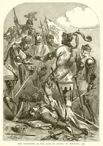 La Rendición del Rey de Francia en Poitiers, 1356 de English School