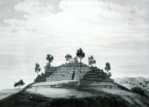El Templo de Boro Bodo en el distrito de Boro en Kedu, de 