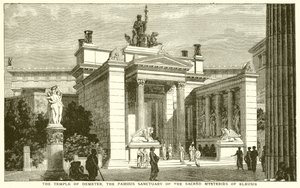 El templo de Deméter, el famoso santuario de los misterios sagrados de Eleusis de English School