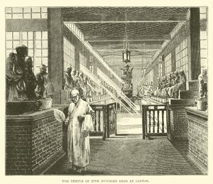 El Templo de los Quinientos Dioses en Cantón de English School