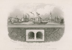 El túnel del Támesis con vista de Rotherhithe