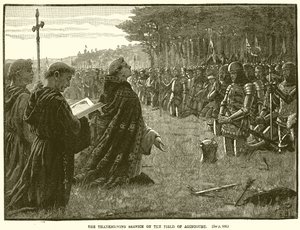 Servicio de Acción de Gracias en el Campo de Agincourt de English School