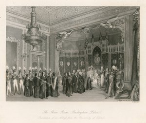 La Sala del Trono, Palacio de Buckingham de English School