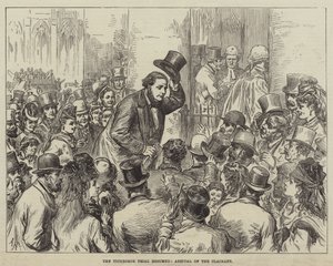 El Juicio de Tichborne reanudado, Llegada del Reclamante