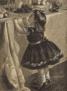 La punta de los pies de la expectativa (grabado) de English School