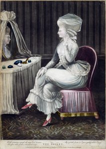 El tocador, publicado por Robert Sayer y J. Bennett de English School