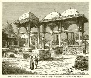 Las tumbas de los mamelucos, los antiguos gobernantes de Egipto, masacrados por Mohammed Ali en 1811