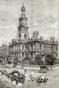 El Ayuntamiento, Sídney, c.1880, de 