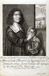 La verdadera y viva caricatura de Valentine Greatrakes Esq.