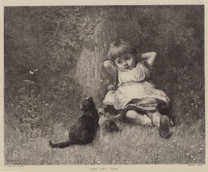 Las Dos Mascotas (grabado) de English School