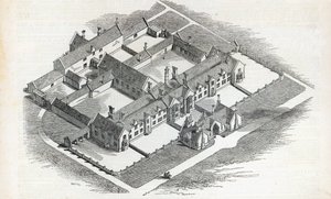 El asilo de trabajo de la unión que se erigirá en Canterbury, de The Illustrated London News, 7 de noviembre de 1846 de English School