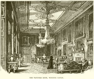 La Sala Vandyke, Castillo de Windsor de English School