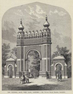 El arco de Victoria, Peel Park, Salford de English School