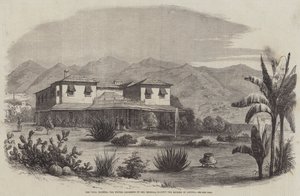La Vigia, Madeira, la residencia de invierno de Su Majestad Imperial la Emperatriz de Austria (grabado) de English School