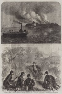 La Guerra en América (grabado) de English School