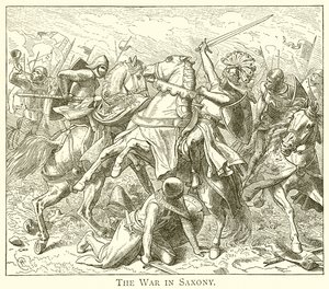 La guerra en Sajonia